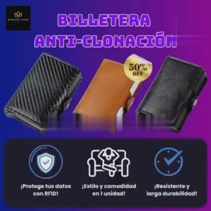 Billetera Tarjetero Doble Ranura Rfid